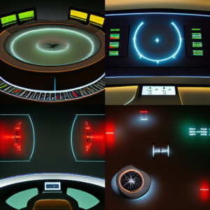 Variations on spaceship control panels.