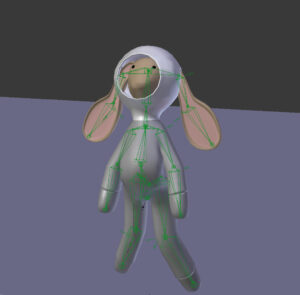 Ragdoll-rigged bunny