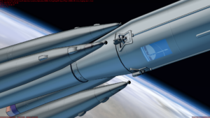 Soyuz Flight animation pod-staging shot.