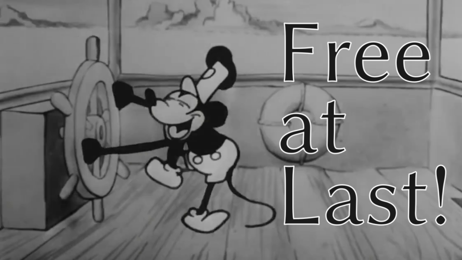 Steamboat Willie is Free at Last!