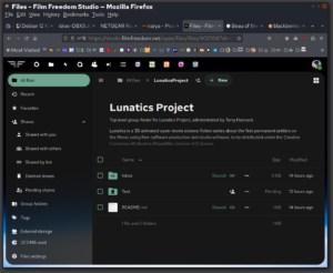Nextcloud "Lunatics Project" Folder