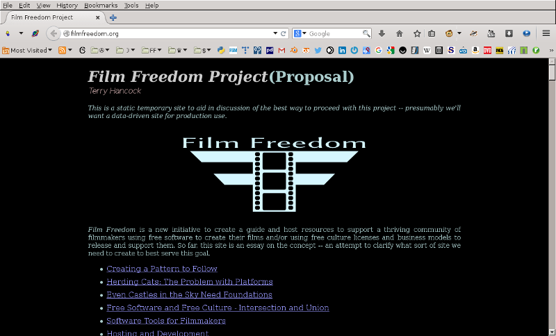 Film Freedom Web Splash Page