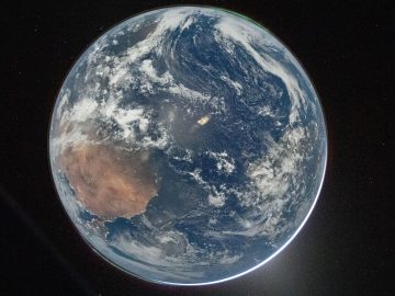 On Returning to the Moon Full Earth from Artemis II, April 2026.